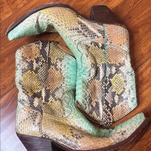 Old Gringo for BOOT STAR Hand Dyed Python Cowboy Boots!